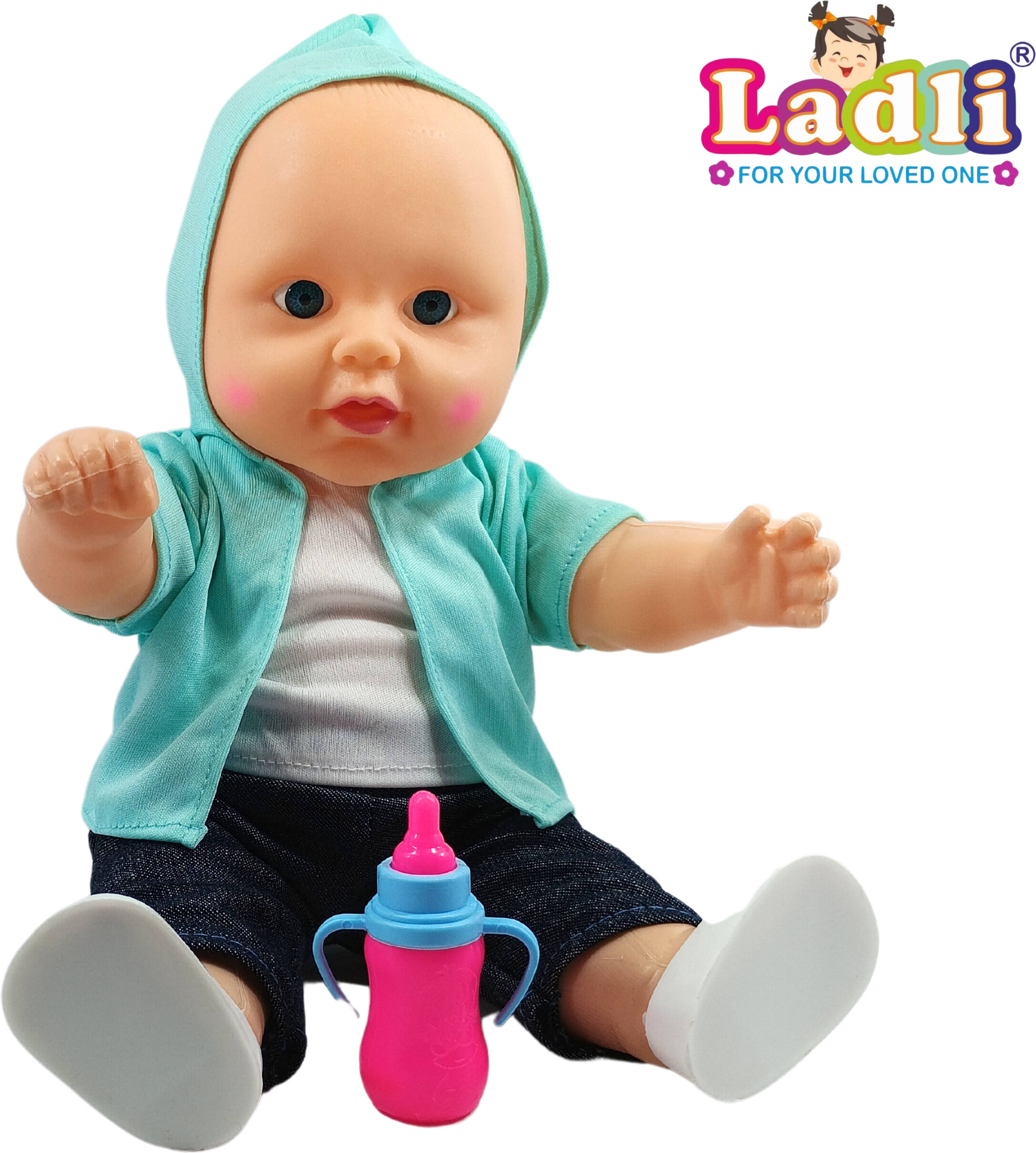 Sardarji Doll Little Boy in Teddy Hoodie Dress Doll for Kids Clothes Sardarji Doll Little Boy in Teddy Hoodie Dress Doll for Kids Clothes