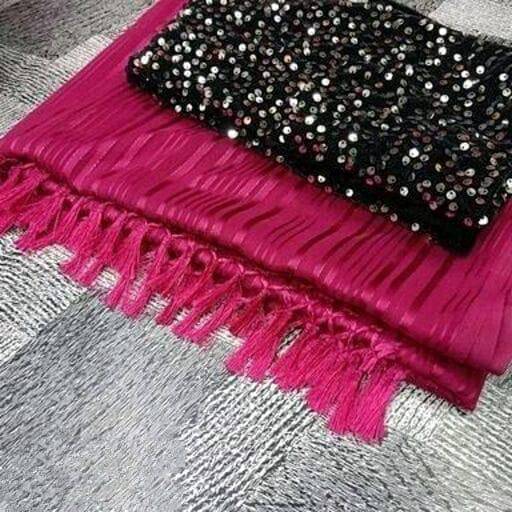 Shree Gullak Silk Art Silk Striped Saree With Unstitched Blouse Piece ( Pink )     			Shree Gullak Silk Art Silk Striped Saree With Unstitched Blouse Piece ( Pink )