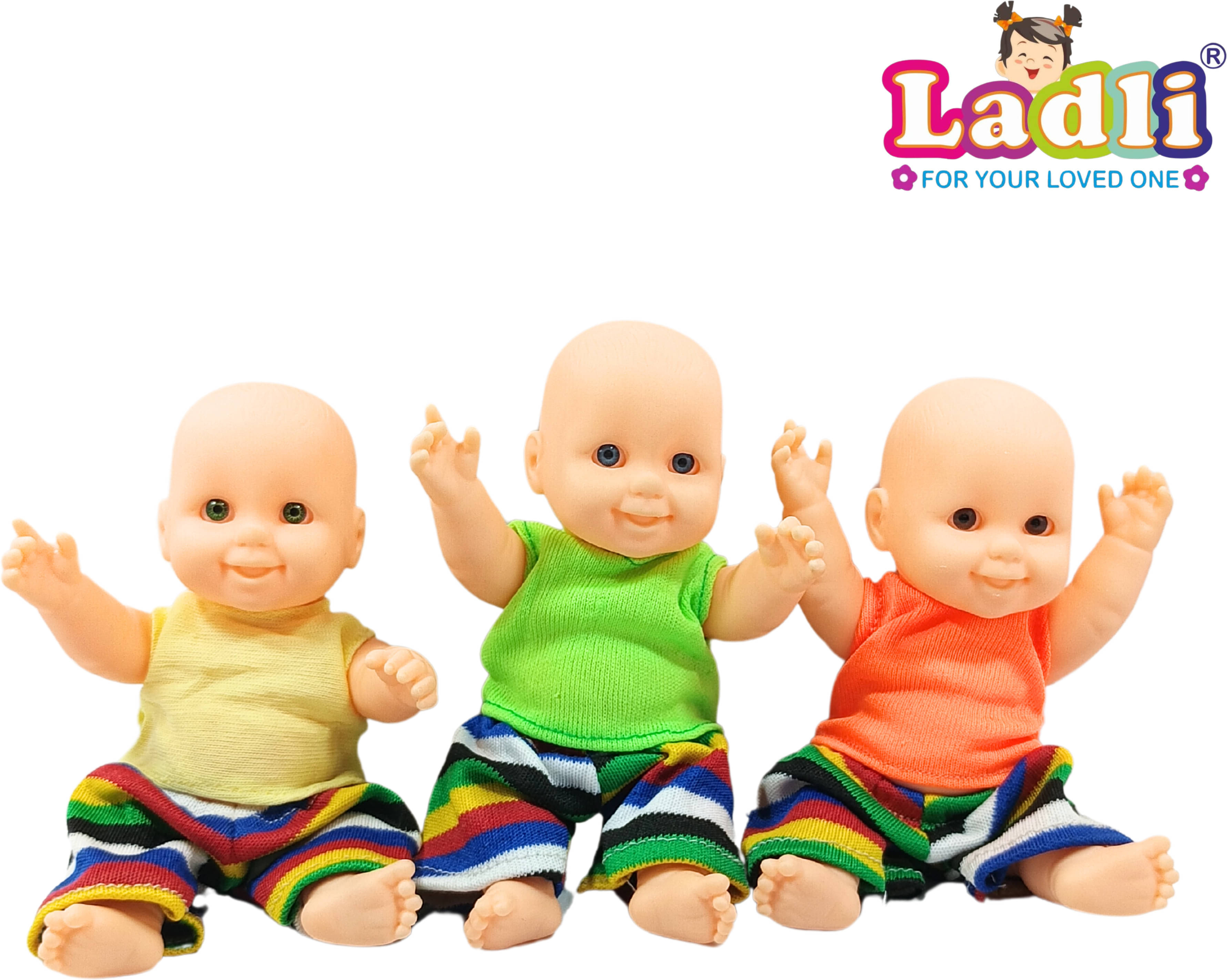    			Toy,The Best Gifts for Girls and Boys Rotatable Legs Arms 16 cm Pack of 3