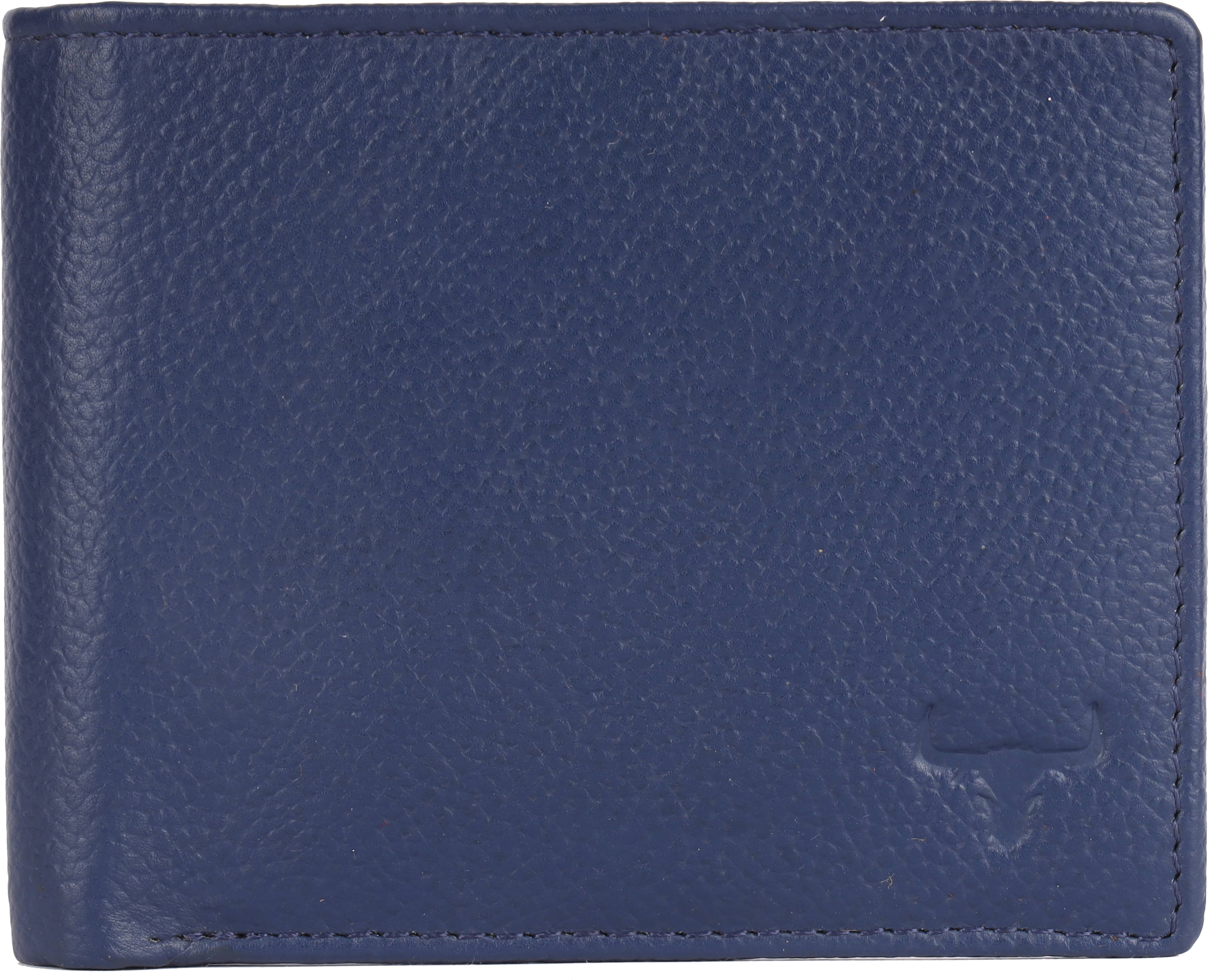 WILDNAPA 100% Leather Solid Men's Regular Wallet With 6 Slots For Card ( Blue , Pack of 1 ) - Handbags | Buy online on ZillyBuy