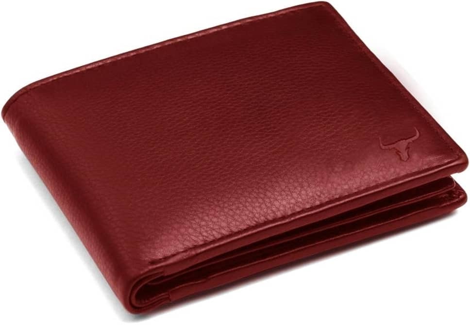 WILDNAPA 100% Leather Solid Men's Regular Wallet With 8 Slots For Card ( Blue , Pack of 1 ) - Handbags | Buy online on ZillyBuy