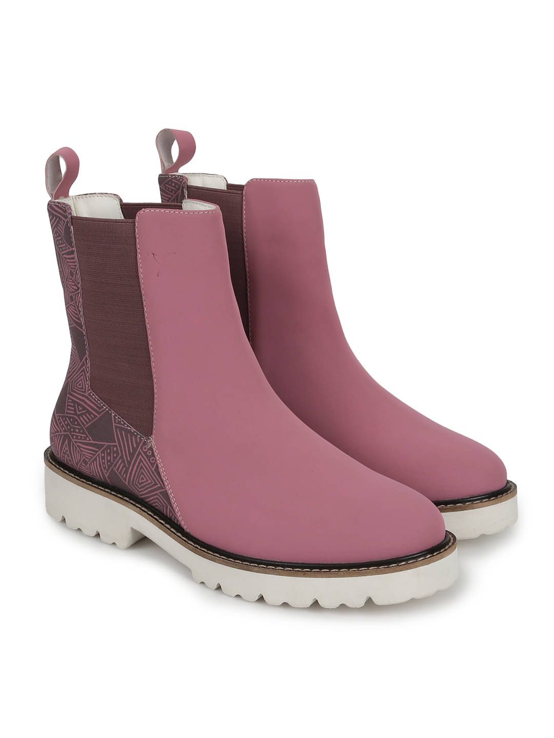     			Yoho Pink Women's Ankle Length Boots