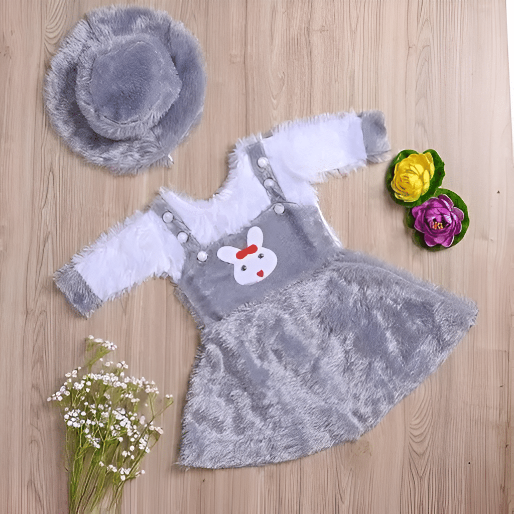 APNA COLLECTION Woollen Frock For Baby Girls ( Pack of 1 , Grey ) APNA COLLECTION Woollen Frock For Baby Girls ( Pack of 1 , Grey )