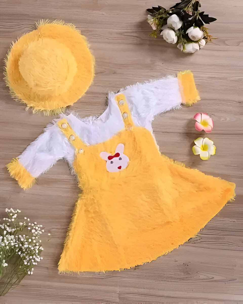 APNA COLLECTION Woollen Frock For Baby Girls ( Pack of 1 , Yellow ) APNA COLLECTION Woollen Frock For Baby Girls ( Pack of 1 , Yellow )