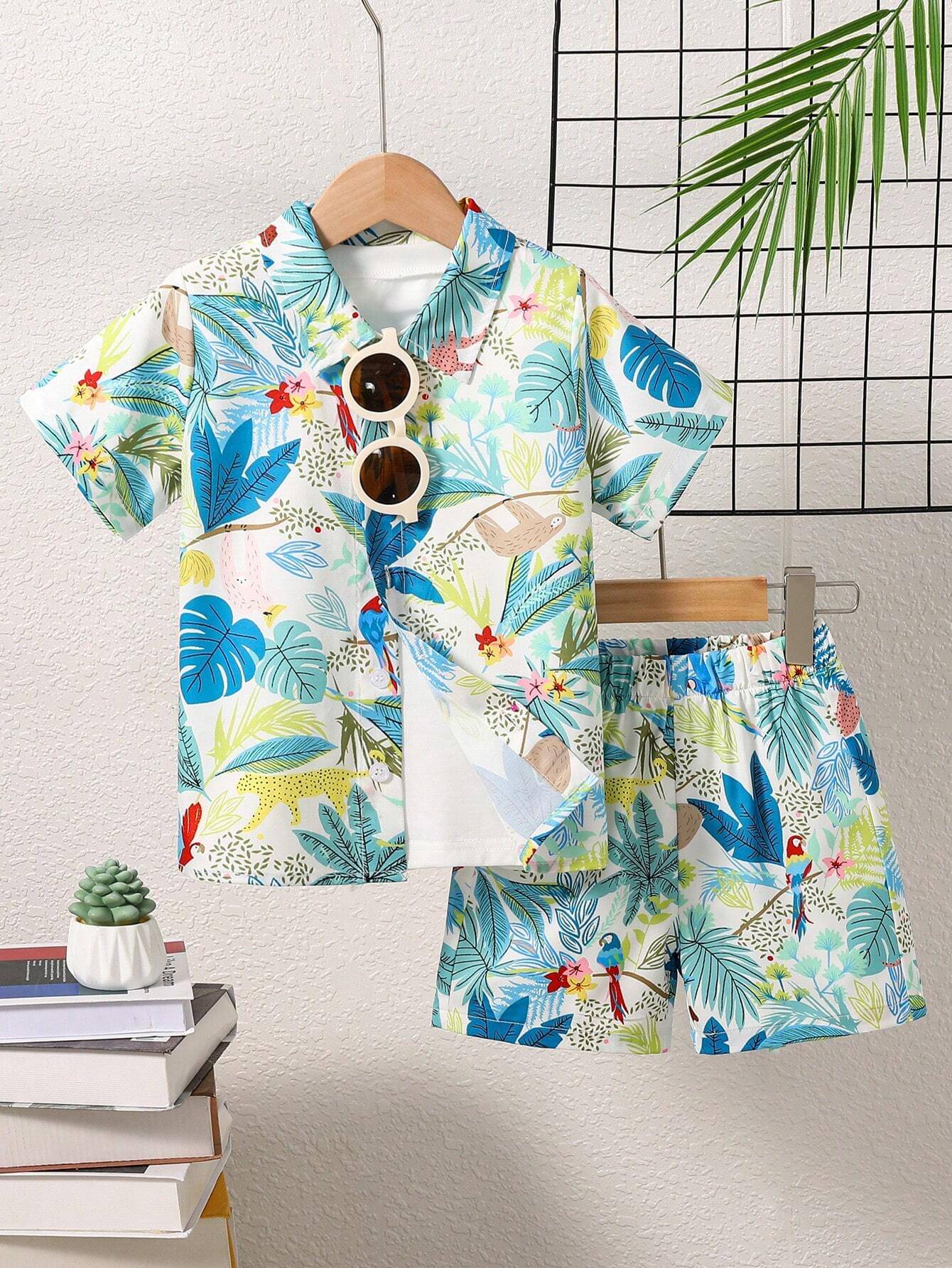     			Arshia Fashions Pack of 1 Baby Boys Cotton Blend Shirt & Shorts Set ( Green )