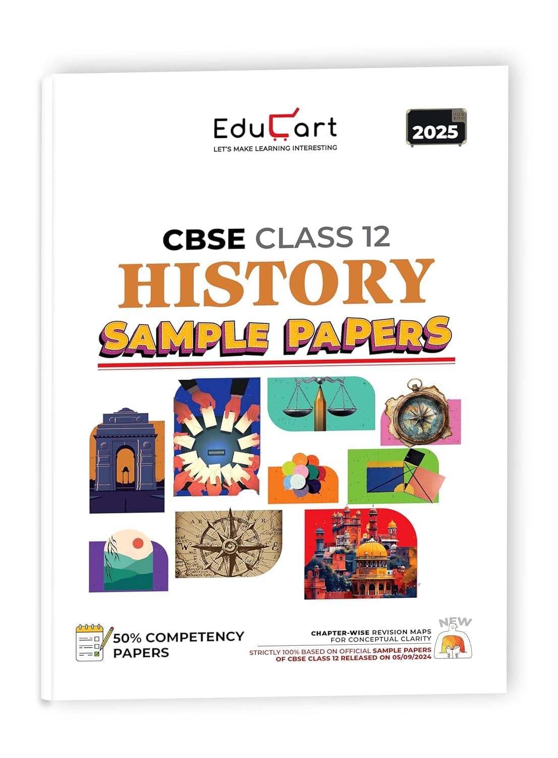     			Educart CBSE History Class 12 Sample Paper 2024-25 (On Latest CBSE Sample Paper of 5th Sep 2024)