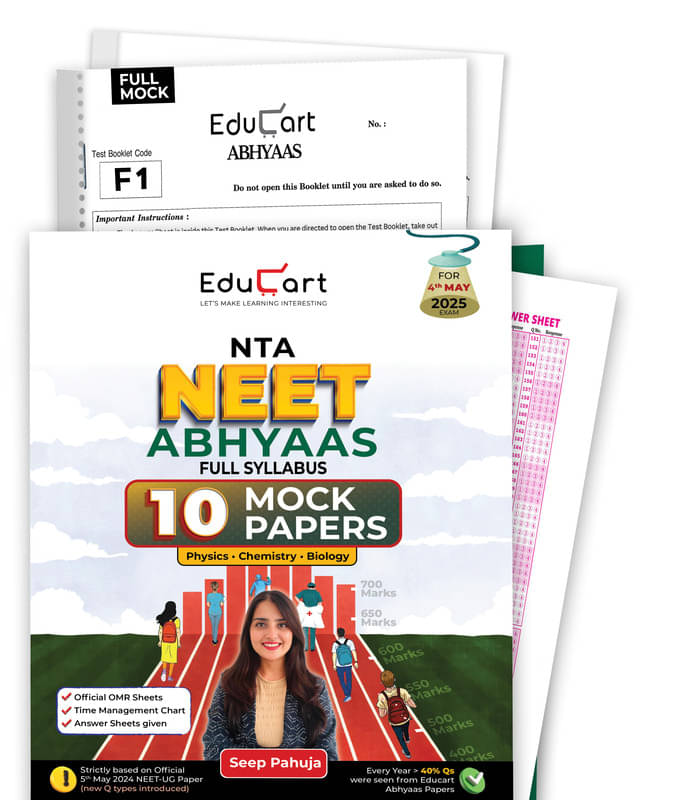     			Educart NEET Abhyaas 10 Mock Papers 2025 Booklets (Full Syllabus Mocks)