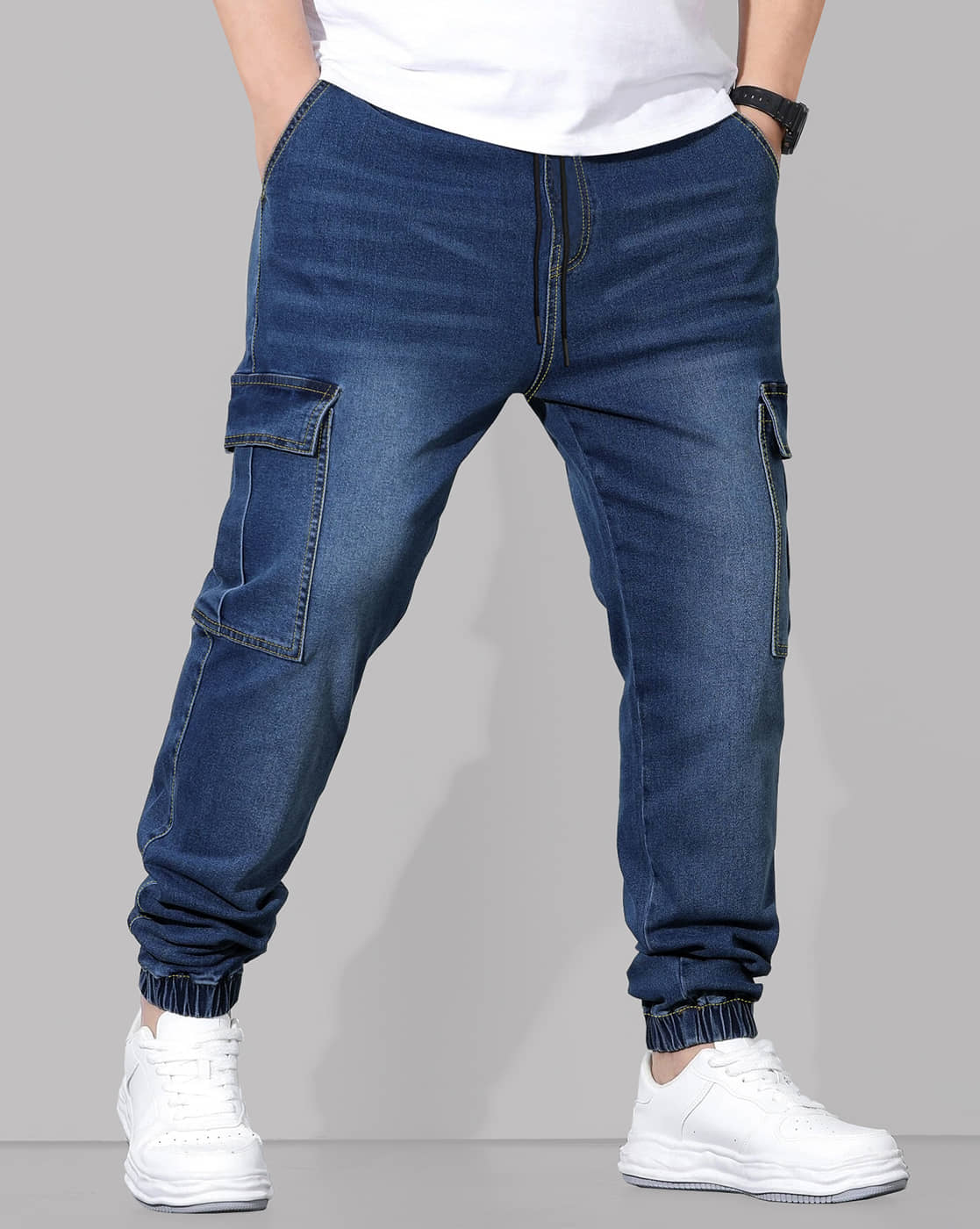 Eyebogler Dyed Men's Jeans - Blue ( Pack of 1 ) - Jeans | Buy online on ZillyBuy