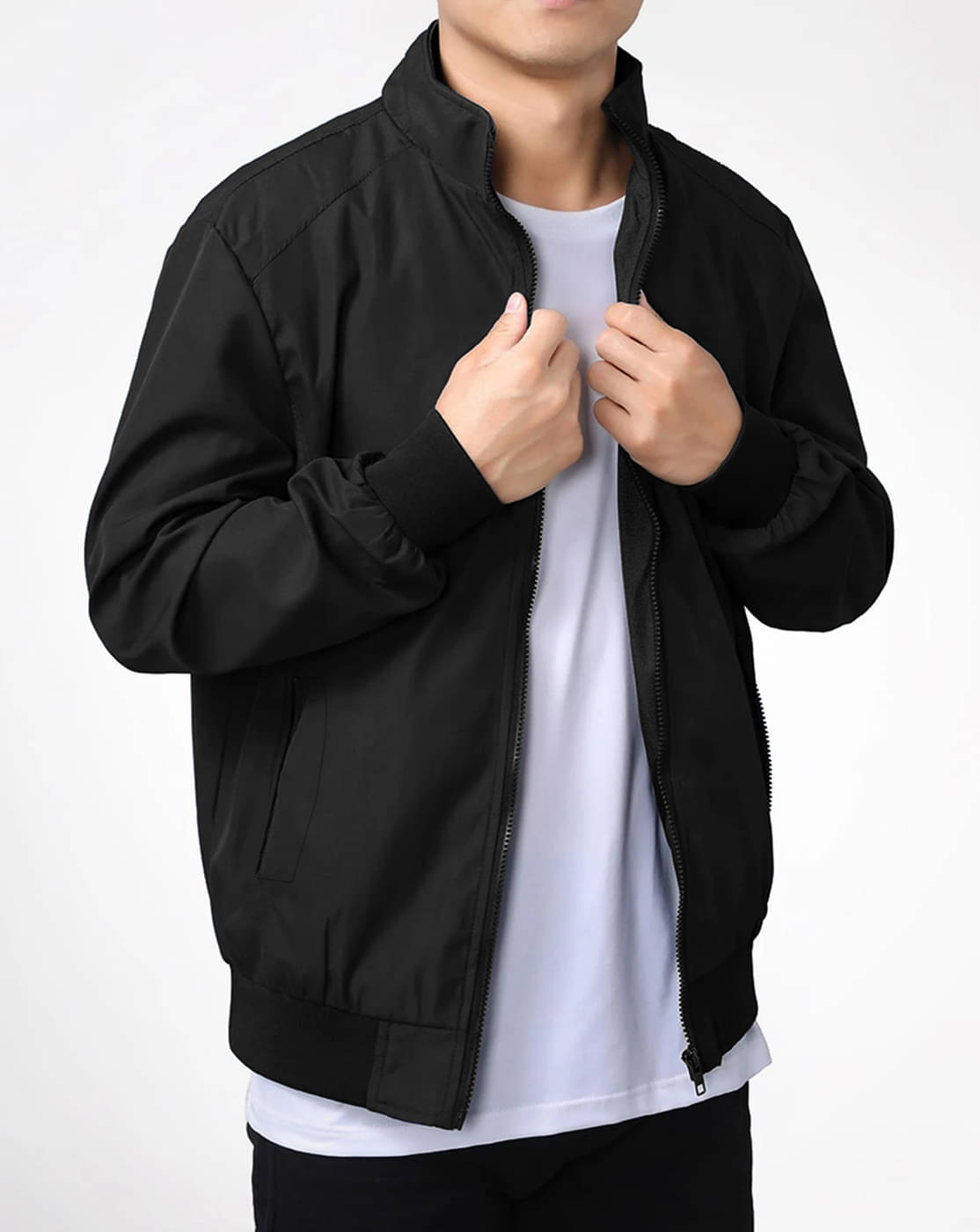Eyebogler Polyester Men's Quilted & Bomber Jacket - Black ( Pack of 1 ) Eyebogler Polyester Men's Quilted & Bomber Jacket - Black ( Pack of 1 )