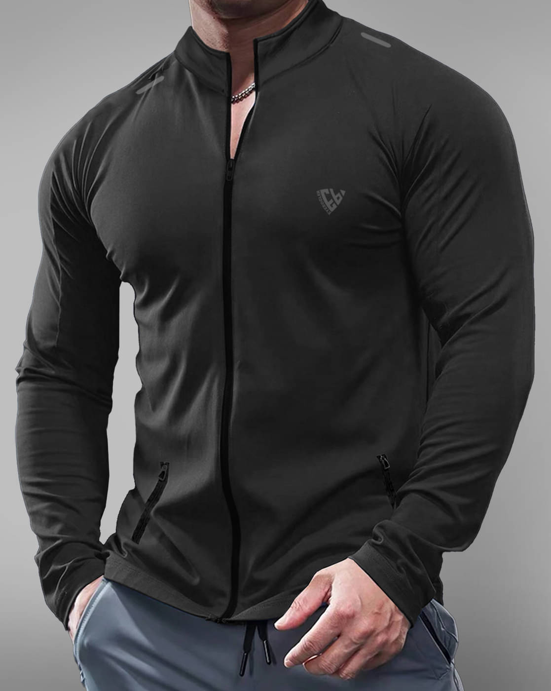 Eyebogler Polyester Men's Casual Jacket Black Pack of