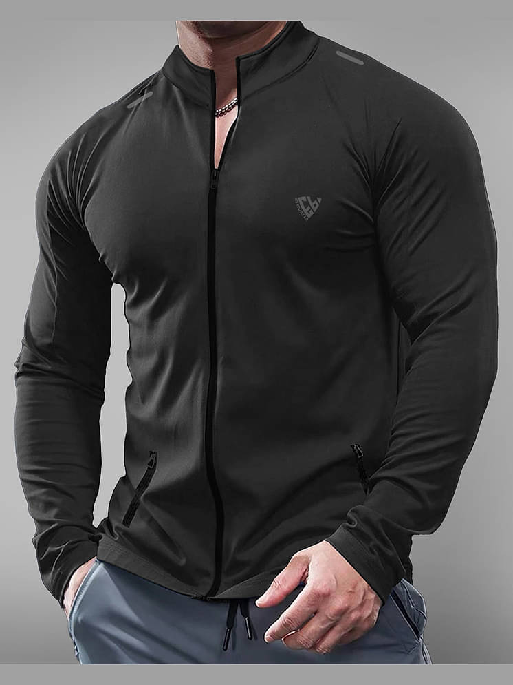 Eyebogler Polyester Men's Casual Jacket Black Pack of