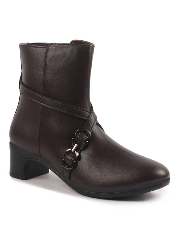     			Fausto Brown Women's Ankle Length Boots