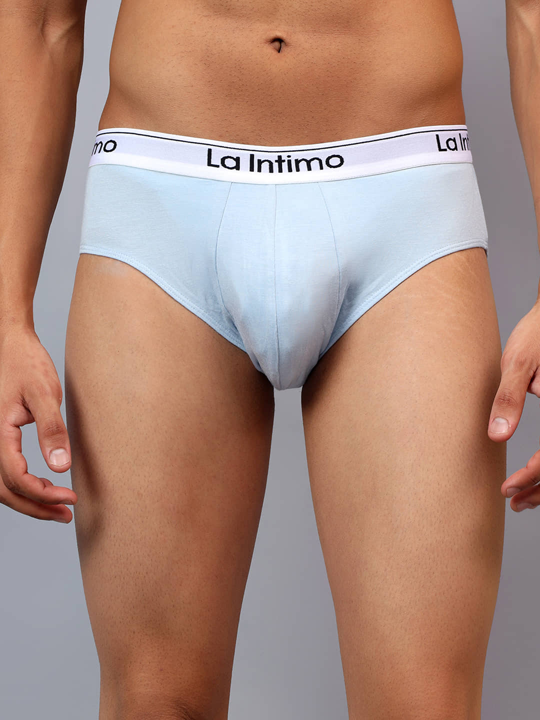 La Intimo Pack of 1 Modal Briefs For Men's ( Light Blue )
