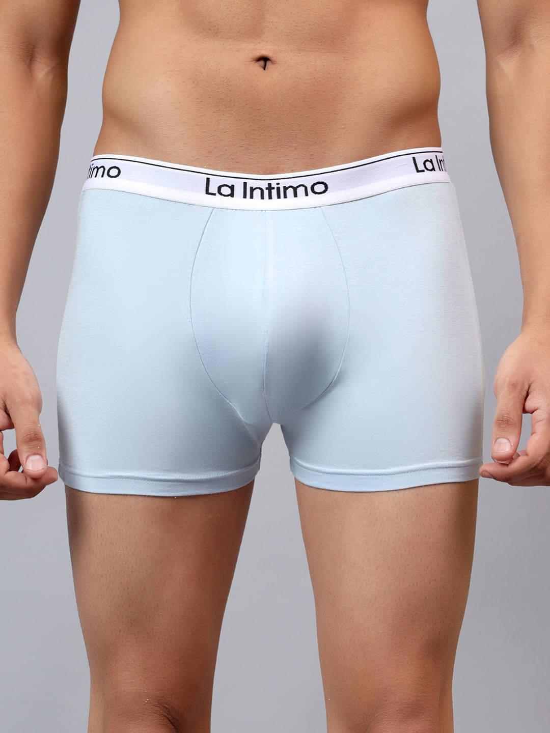     			La Intimo Pack of 1 Modal Trunks For Men's ( Light Blue )