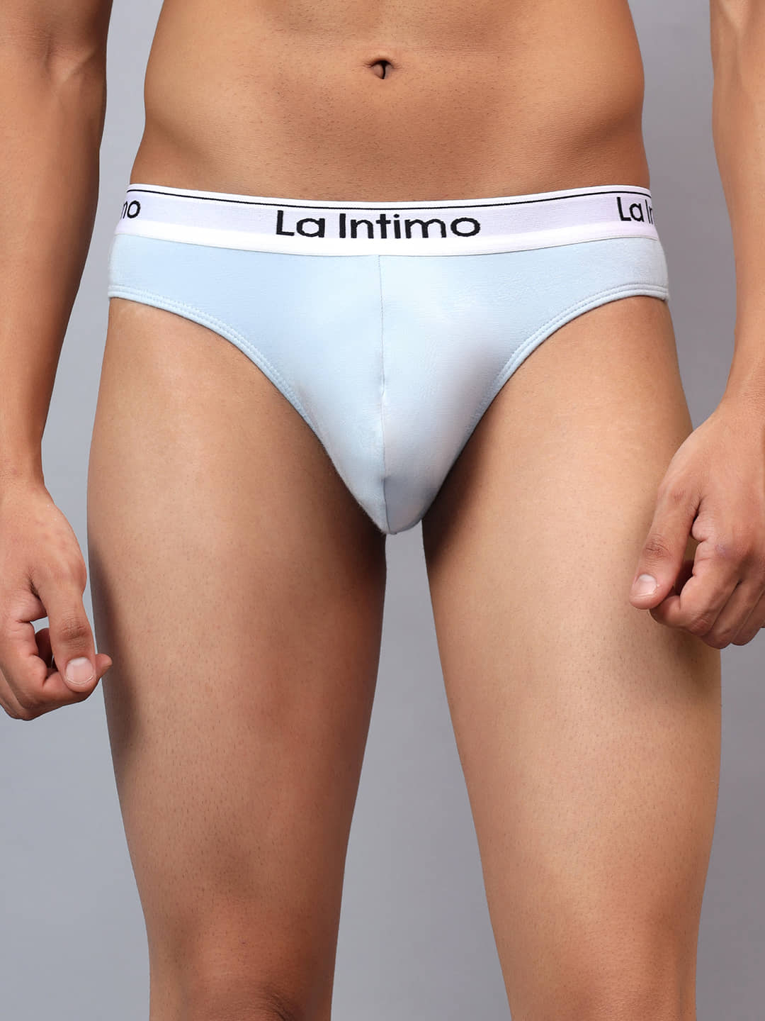 La Intimo Pack of 1 Modal Thongs For Men's ( Light Blue )