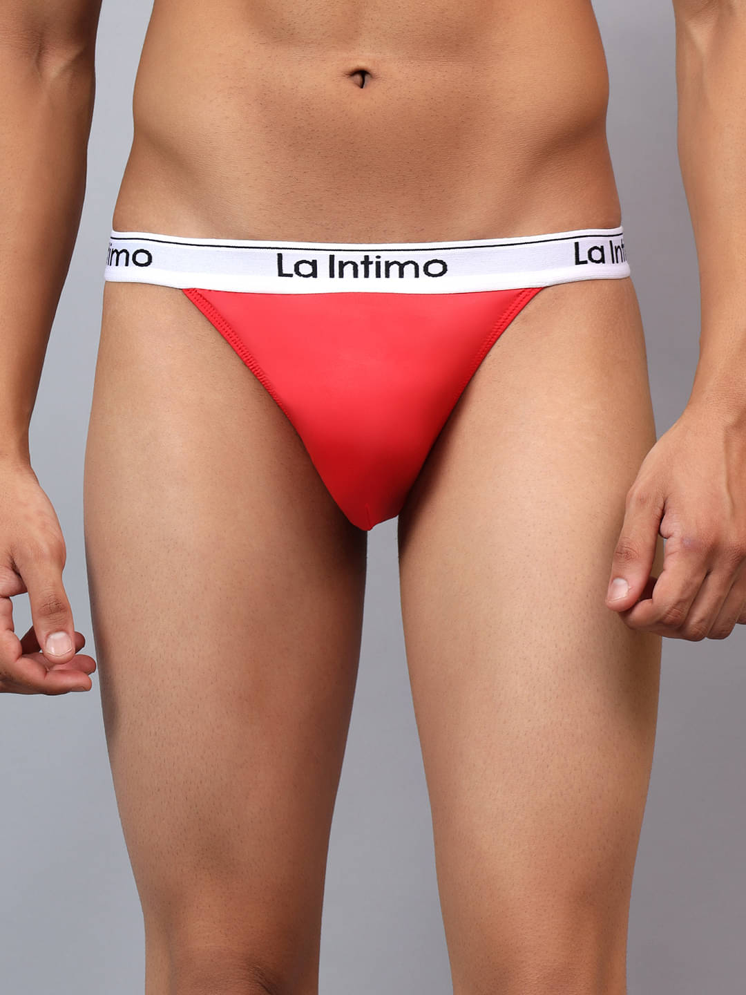 La Intimo Pack of 1 Nylon Thongs For Men's ( Red ) La Intimo Pack of 1 Nylon Thongs For Men's ( Red )