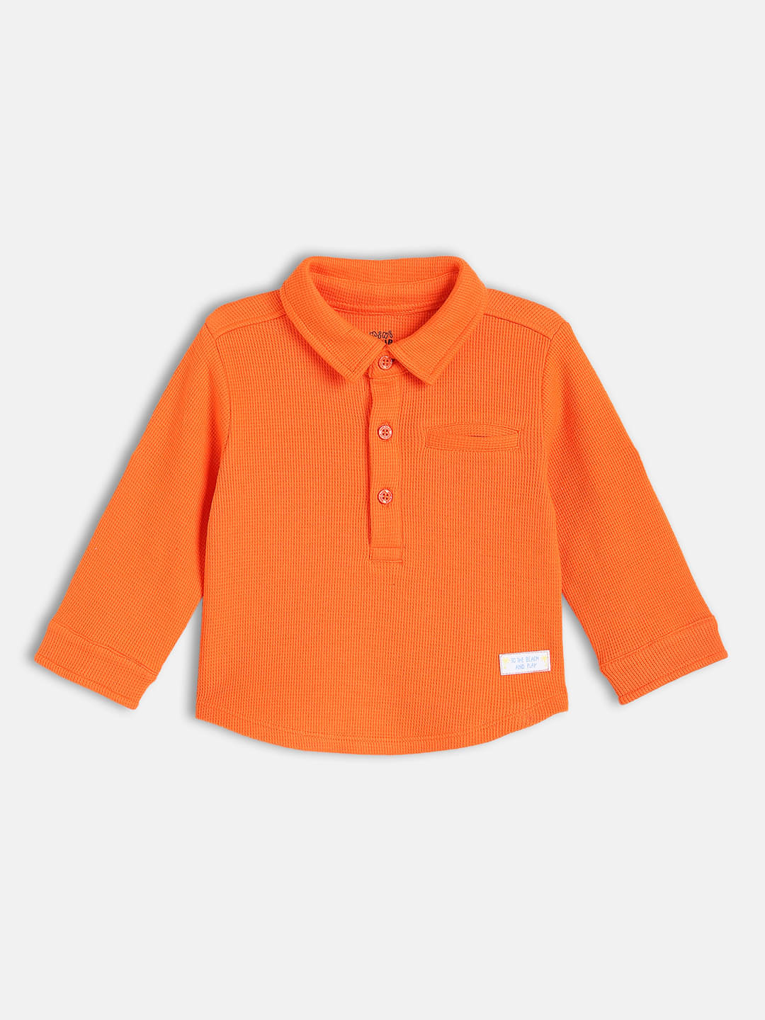     			MINI KLUB Pack of 1 Baby Boys Cotton T-Shirt ( Orange )