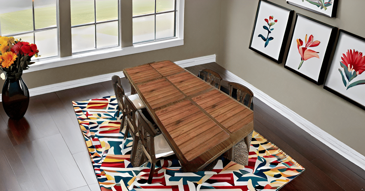     			Revexo PVC Floral Rectangle Table Mats ( 40 cm x 32 cm ) Pack of 1 - Multi
