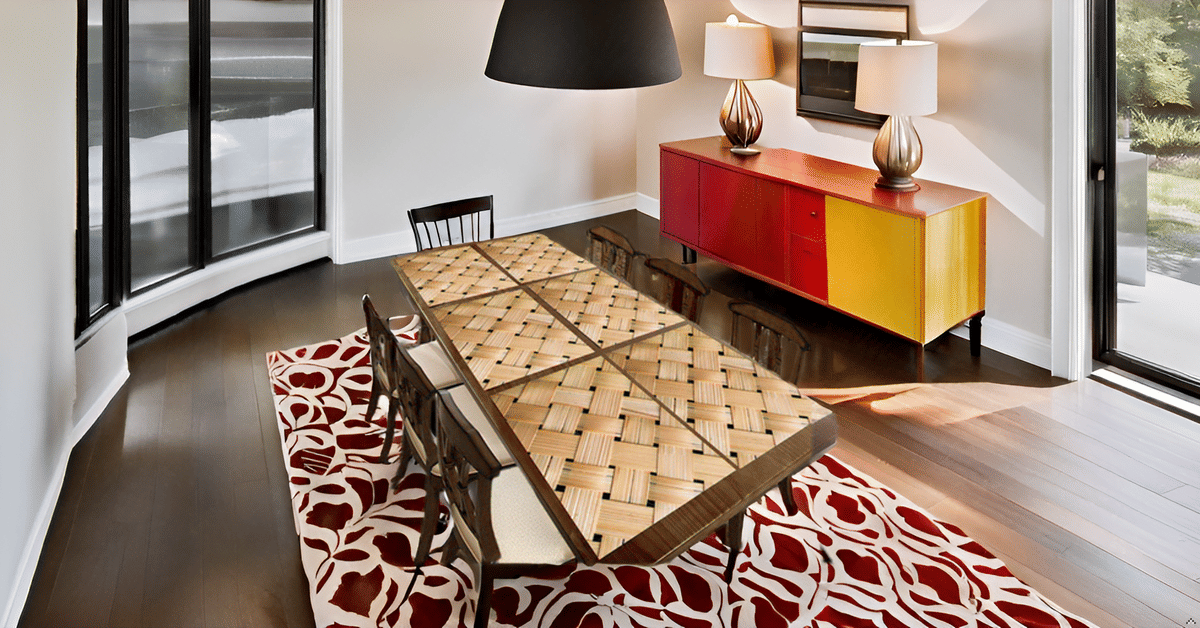     			Revexo PVC Floral Rectangle Table Mats ( 40 cm x 32 cm ) Pack of 1 - Multi