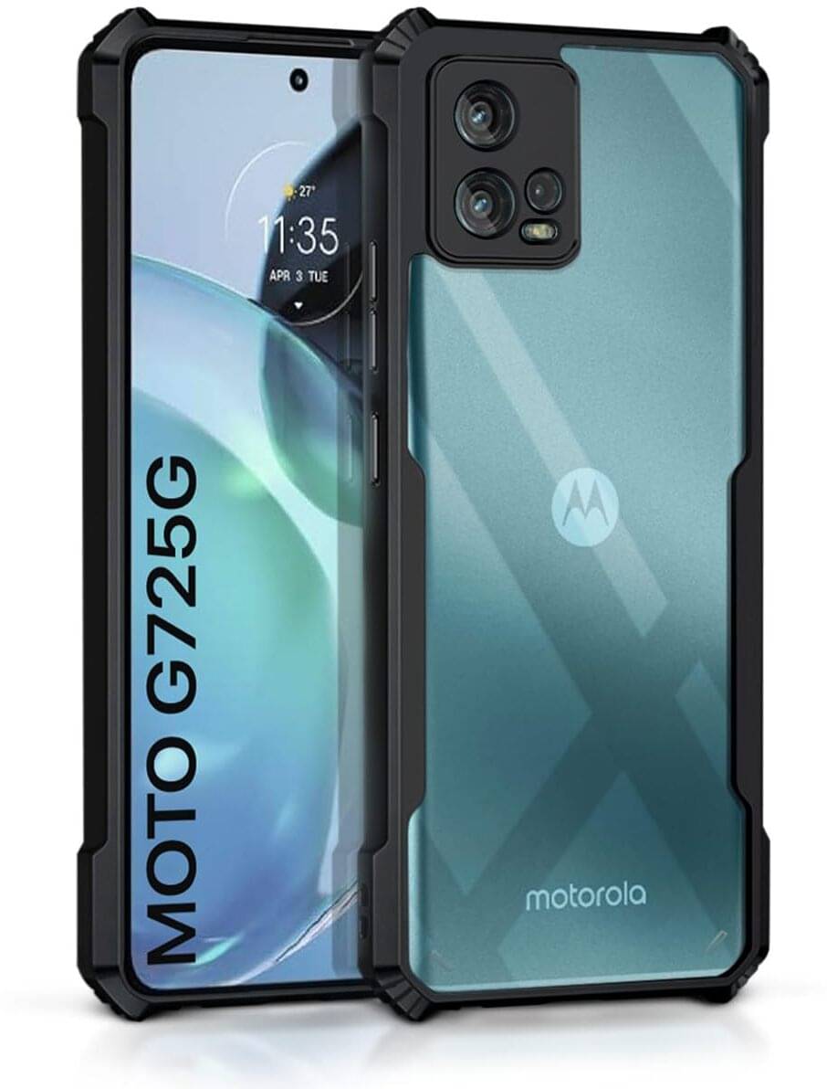     			VAKIBO Plain Cases Compatible For Rubber Moto G72 ( Pack of 1 )