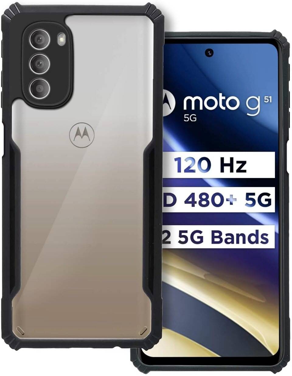 VAKIBO Plain Cases Compatible For Rubber Moto G51 ( Pack of 1 ) VAKIBO Plain Cases Compatible For Rubber Moto G51 ( Pack of 1 )