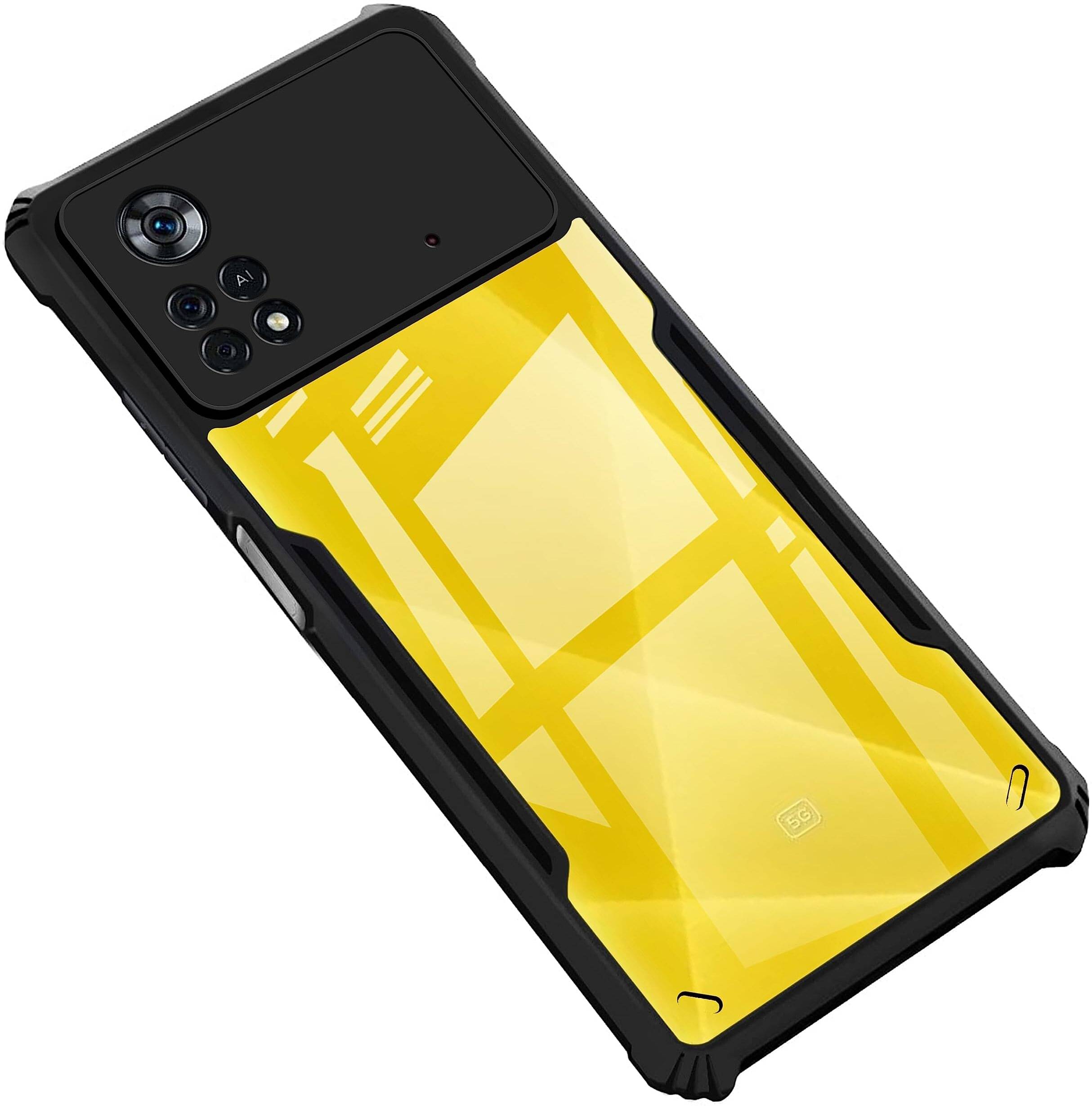     			VAKIBO Plain Cases Compatible For Rubber Mi Poco X4 Pro ( Pack of 1 )