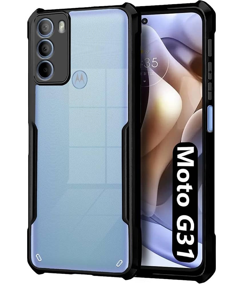 VAKIBO Plain Cases Compatible For Rubber Moto G31 ( Pack of 1 )