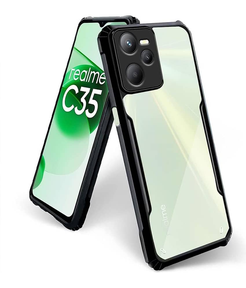 VAKIBO Plain Cases Compatible For Rubber Realme C35 ( Pack of 1 )