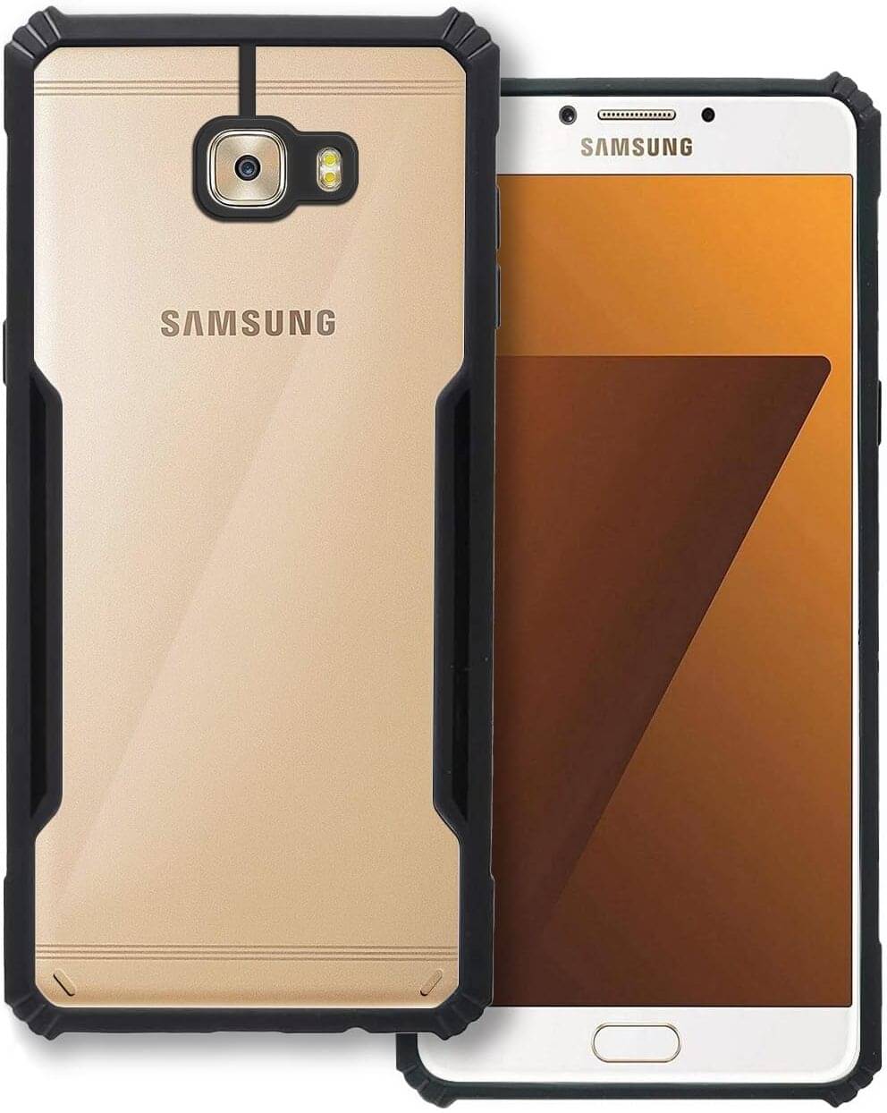    			VAKIBO Plain Cases Compatible For Rubber Samsung Galaxy C7 Pro ( Pack of 1 )