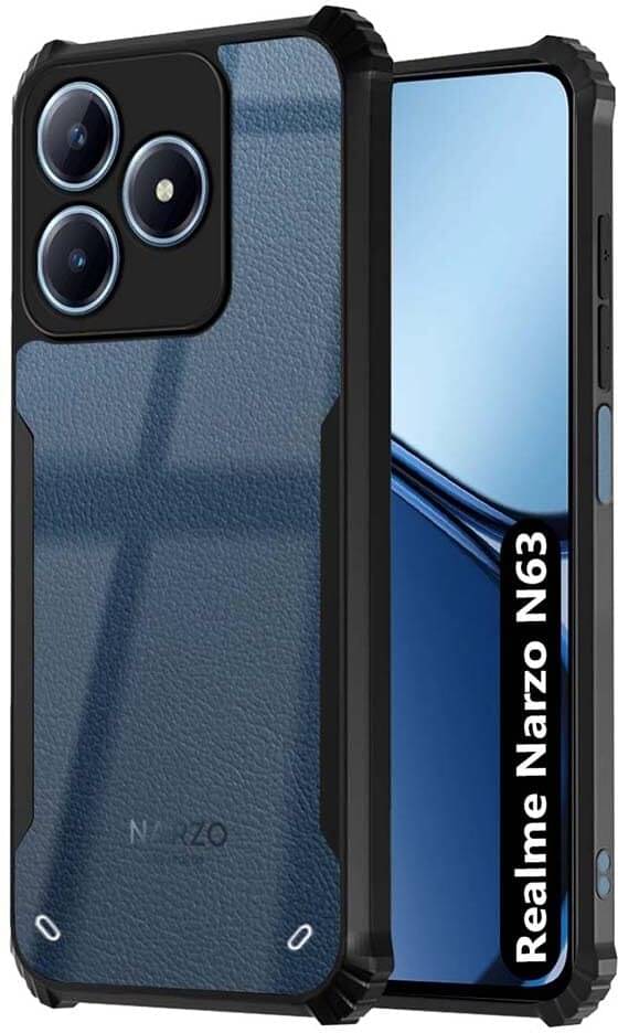 VAKIBO Plain Cases Compatible For Rubber Realme Narzo N63 ( Pack of 1 ) VAKIBO Plain Cases Compatible For Rubber Realme Narzo N63 ( Pack of 1 )