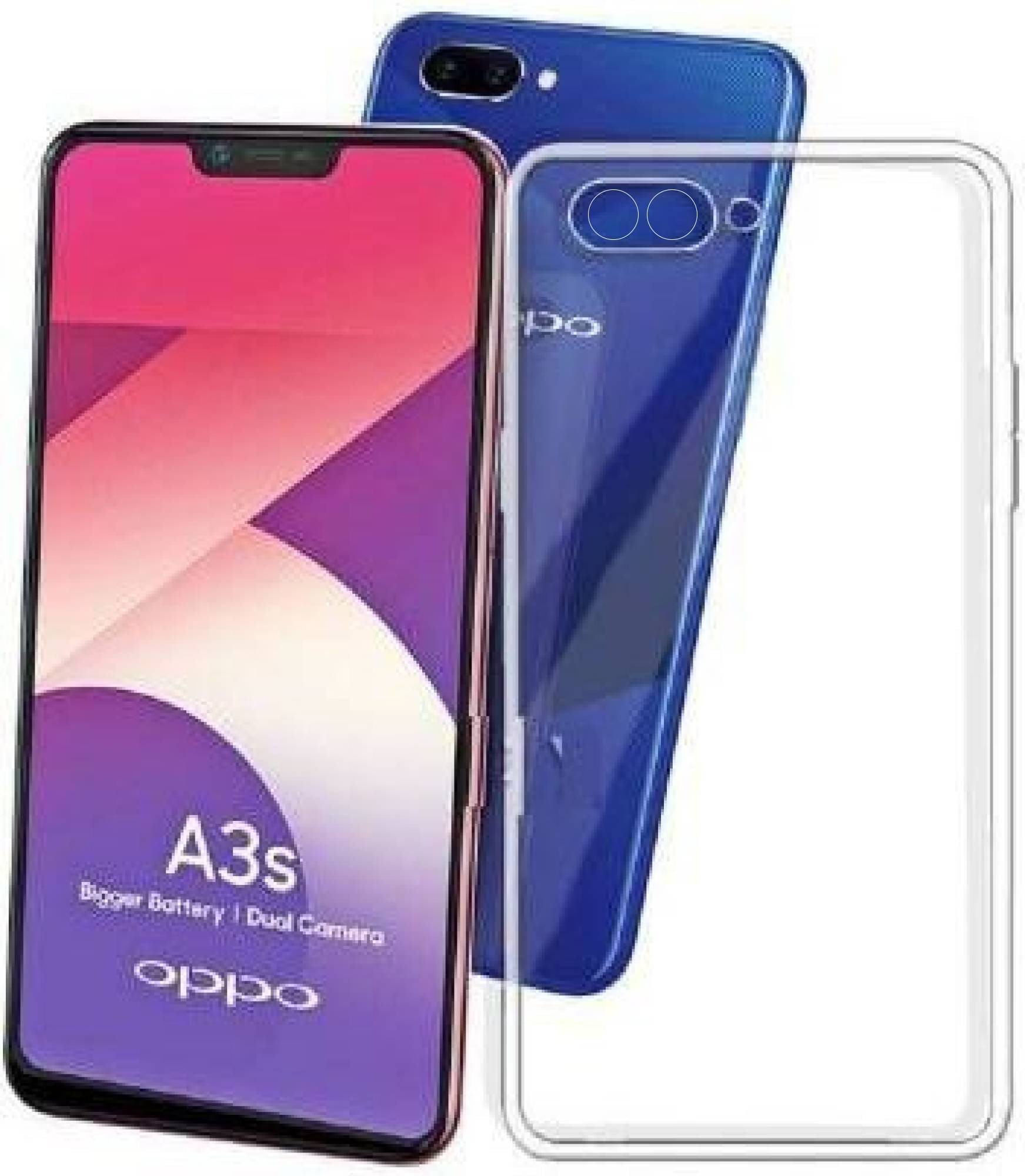 VAKIBO Plain Cases Compatible For Silicon Oppo A3s ( Pack of 1 ) VAKIBO Plain Cases Compatible For Silicon Oppo A3s ( Pack of 1 )