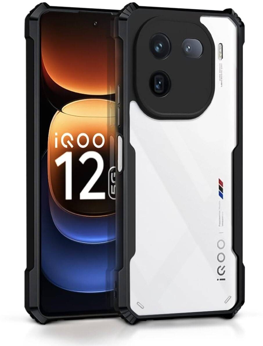     			VAKIBO Plain Cases Compatible For Rubber iQOO 12 5G ( Pack of 1 )