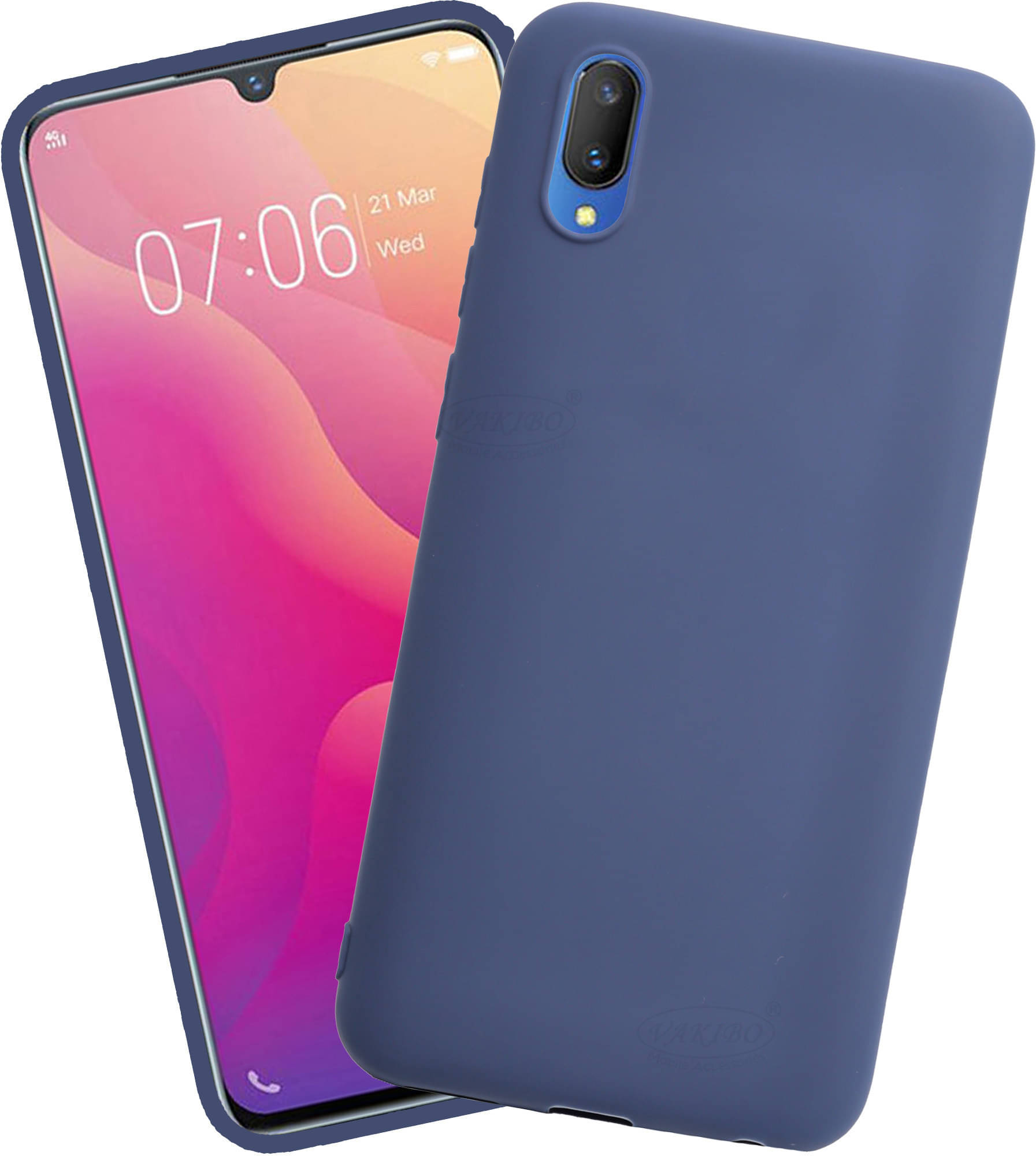 VAKIBO Plain Cases Compatible For Silicon Vivo V91i ( Pack of 1 ) VAKIBO Plain Cases Compatible For Silicon Vivo V91i ( Pack of 1 )