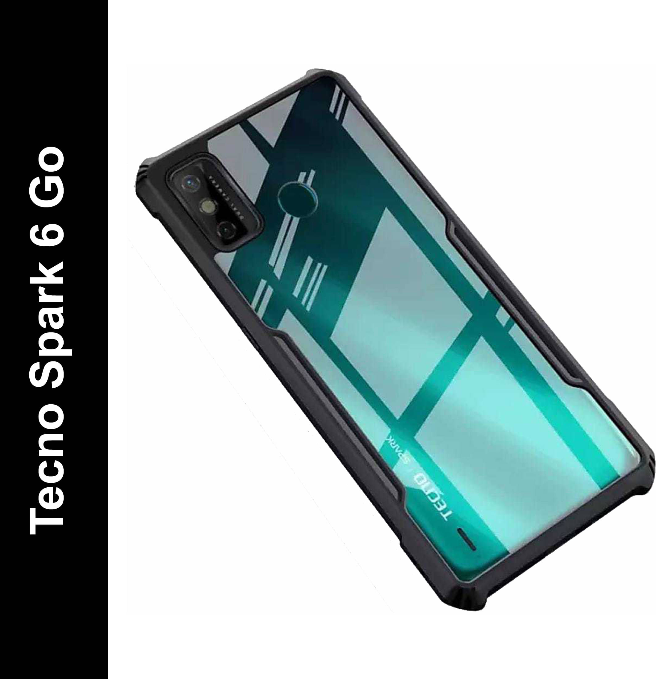     			VAKIBO Plain Cases Compatible For Rubber Tecno Spark 6 Go ( Pack of 1 )