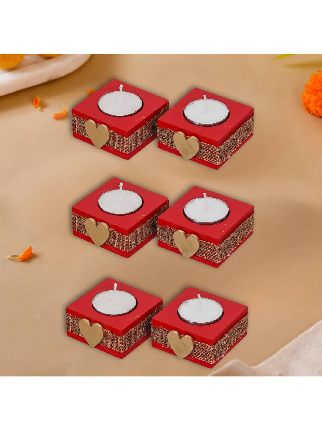 eCraftIndia Multicolor Wood Diwali Candle eCraftIndia Multicolor Wood Diwali Candle
