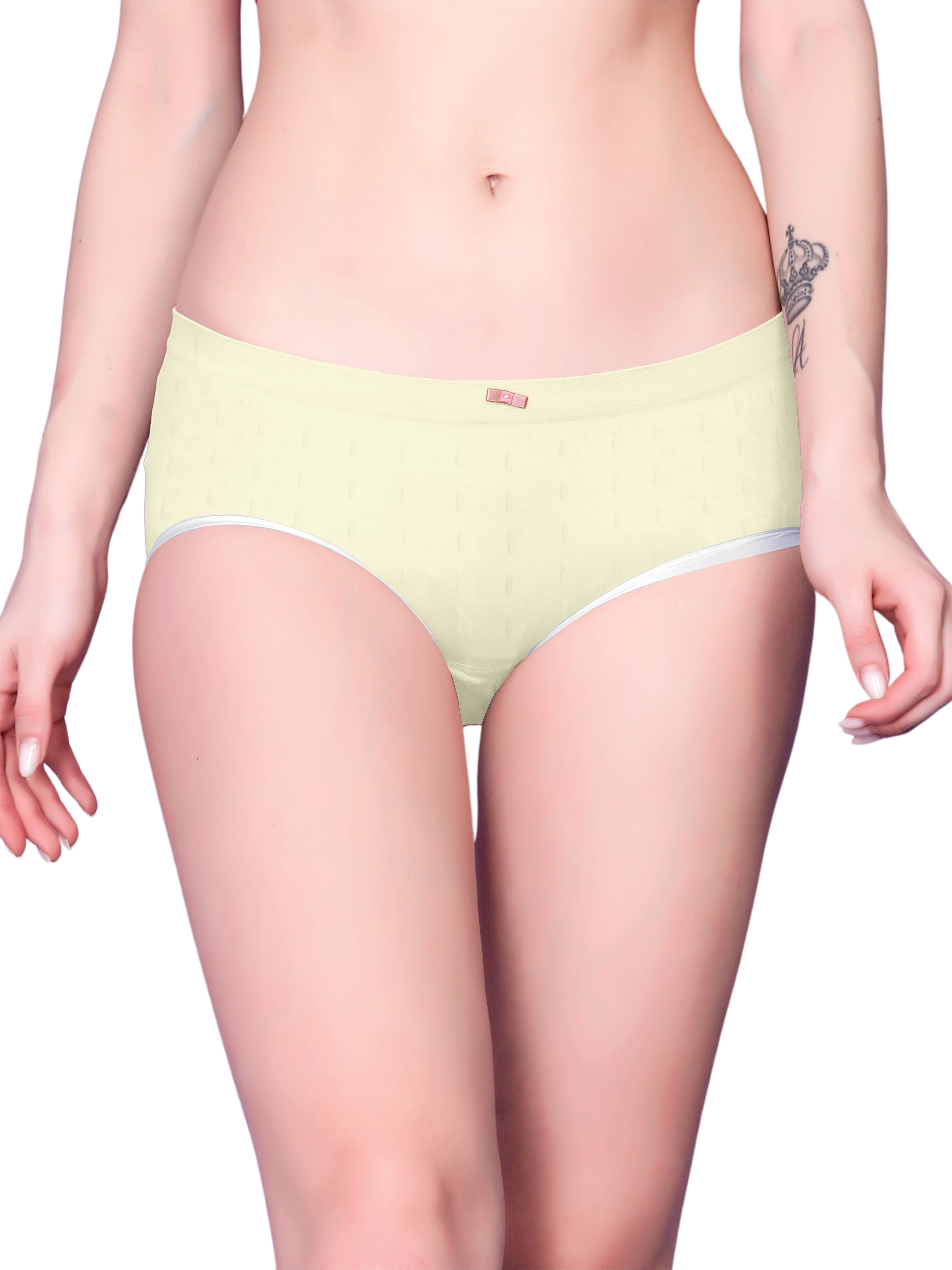 3Mads Pack of 1 Nylon Hipster For Women ( Yellow ) 3Mads Pack of 1 Nylon Hipster For Women ( Yellow )