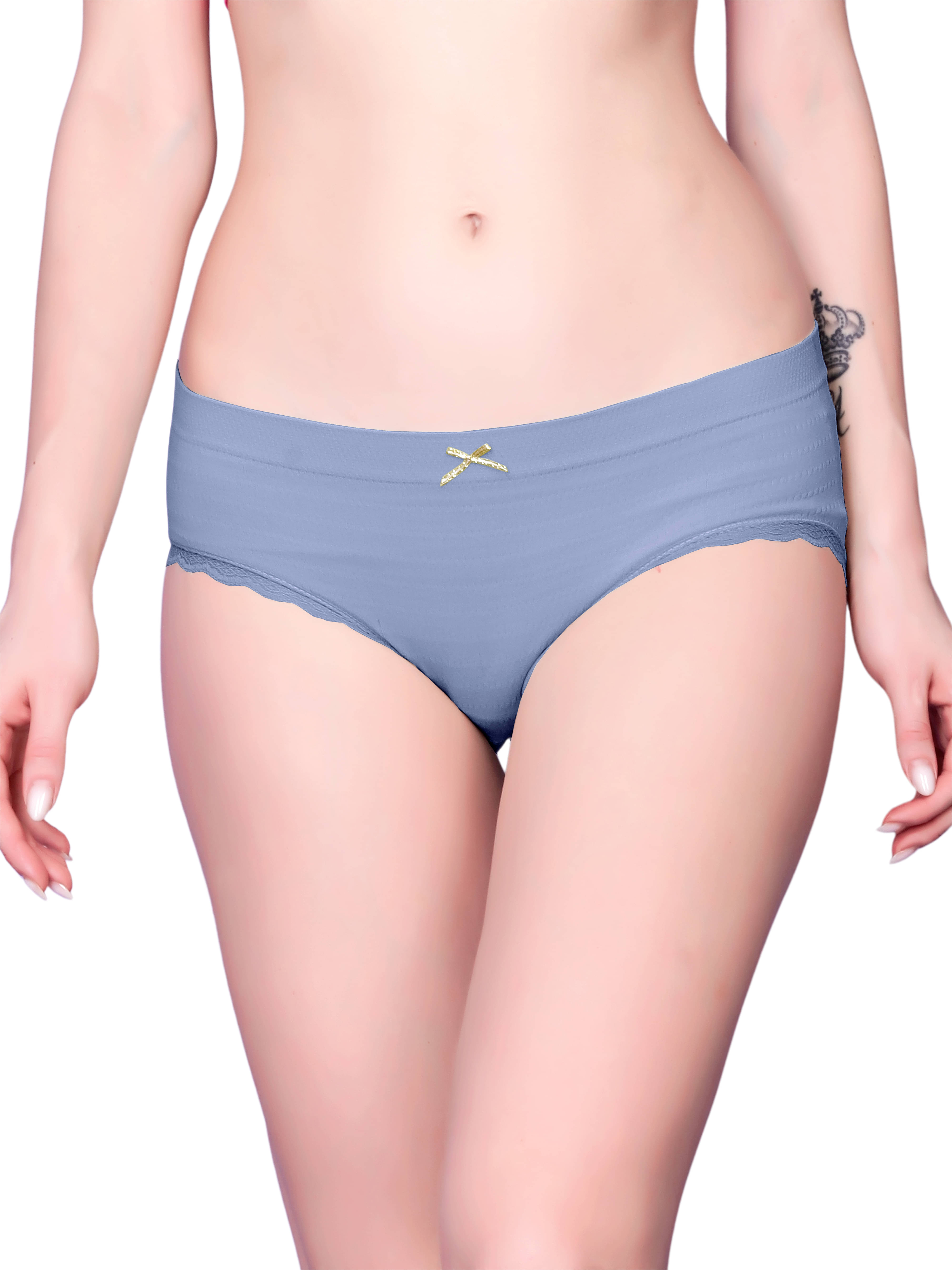 3Mads Pack of 1 Nylon Hipster For Women ( Blue ) 3Mads Pack of 1 Nylon Hipster For Women ( Blue )