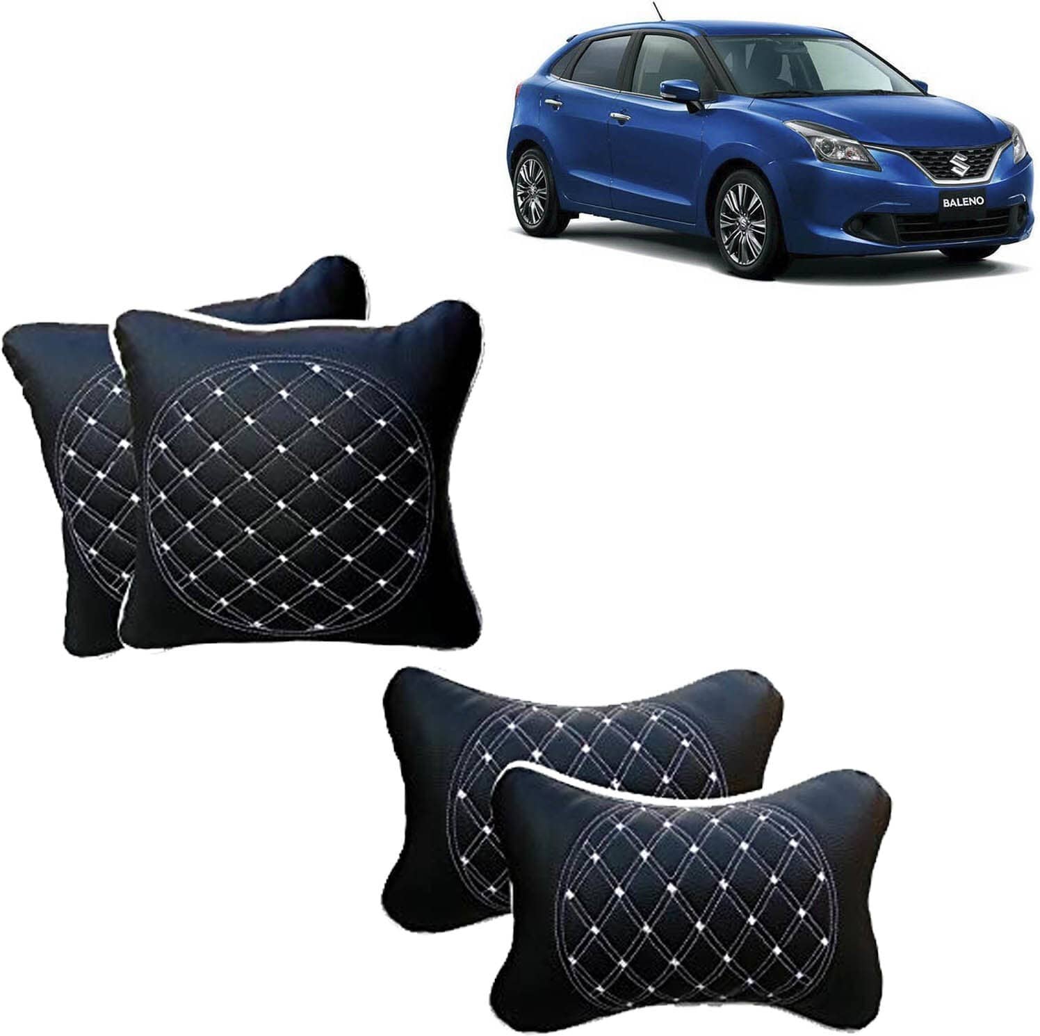 AKSMIT Neck Cushions Set of 4 Multicolour