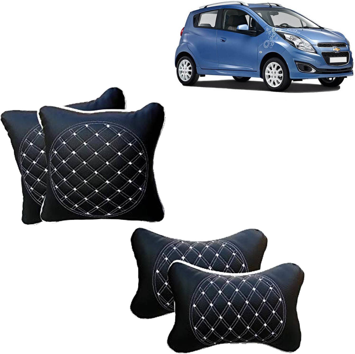 AKSMIT Neck Cushions Set of 4 Multicolour
