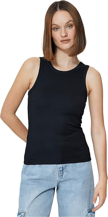     			ATIGIANO APPAREL Women's Woollen Tank Top ( Navy Blue )