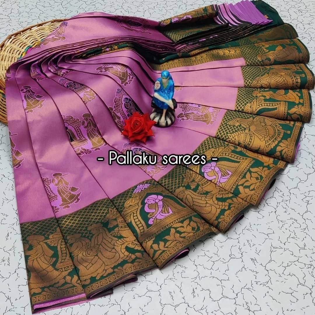 Aika Silk Blend Solid Saree With Unstitched Blouse Piece ( Pink ) Aika Silk Blend Solid Saree With Unstitched Blouse Piece ( Pink )