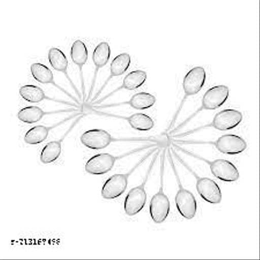BLUENIN Kitchen Product Stainless Steel Baby Spoon steel ( Pack of 12 )