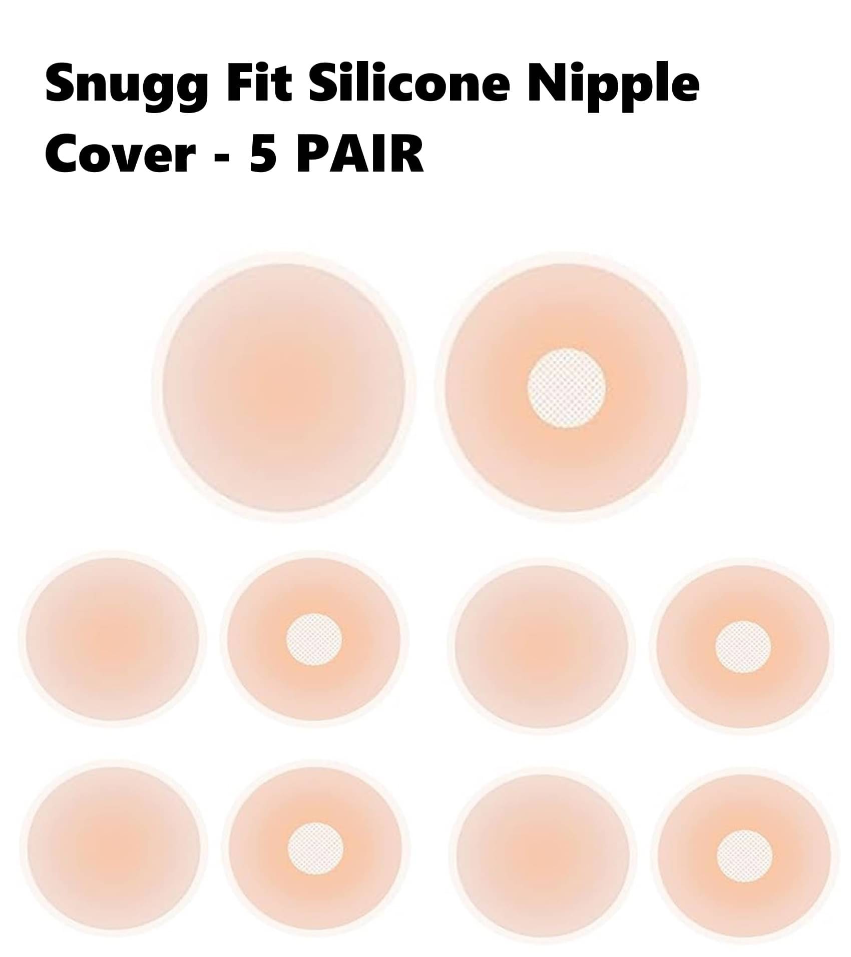 Best Quality Cheapest Flix 10 Times Reusable Silicone Nipple Cover with Skin Friendly Adhesive for Women - 5 Pair Best Quality Cheapest Flix 10 Times Reusable Silicone Nipple Cover with Skin Friendly Adhesive for Women - 5 Pair