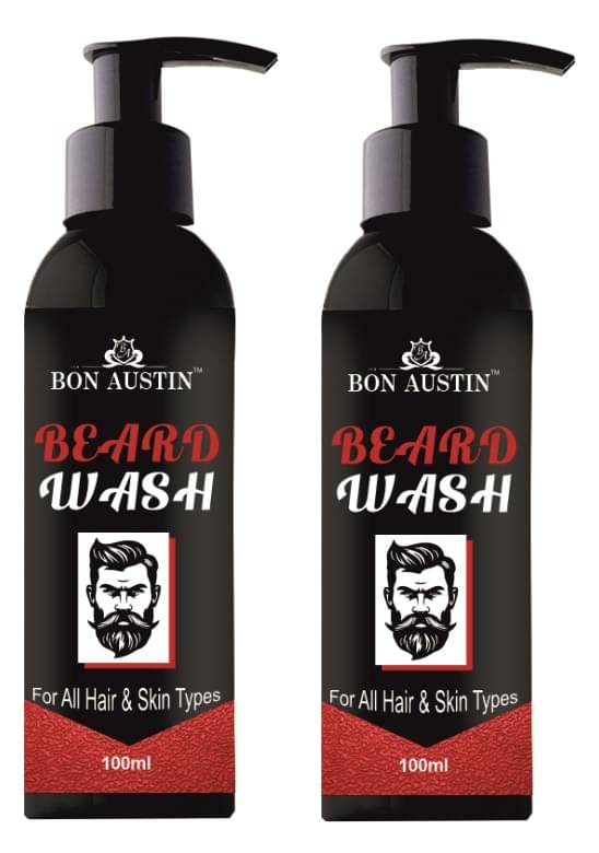     			Bon Austin Nutmeg Oil Beard Wash 100 mL Pack of 2