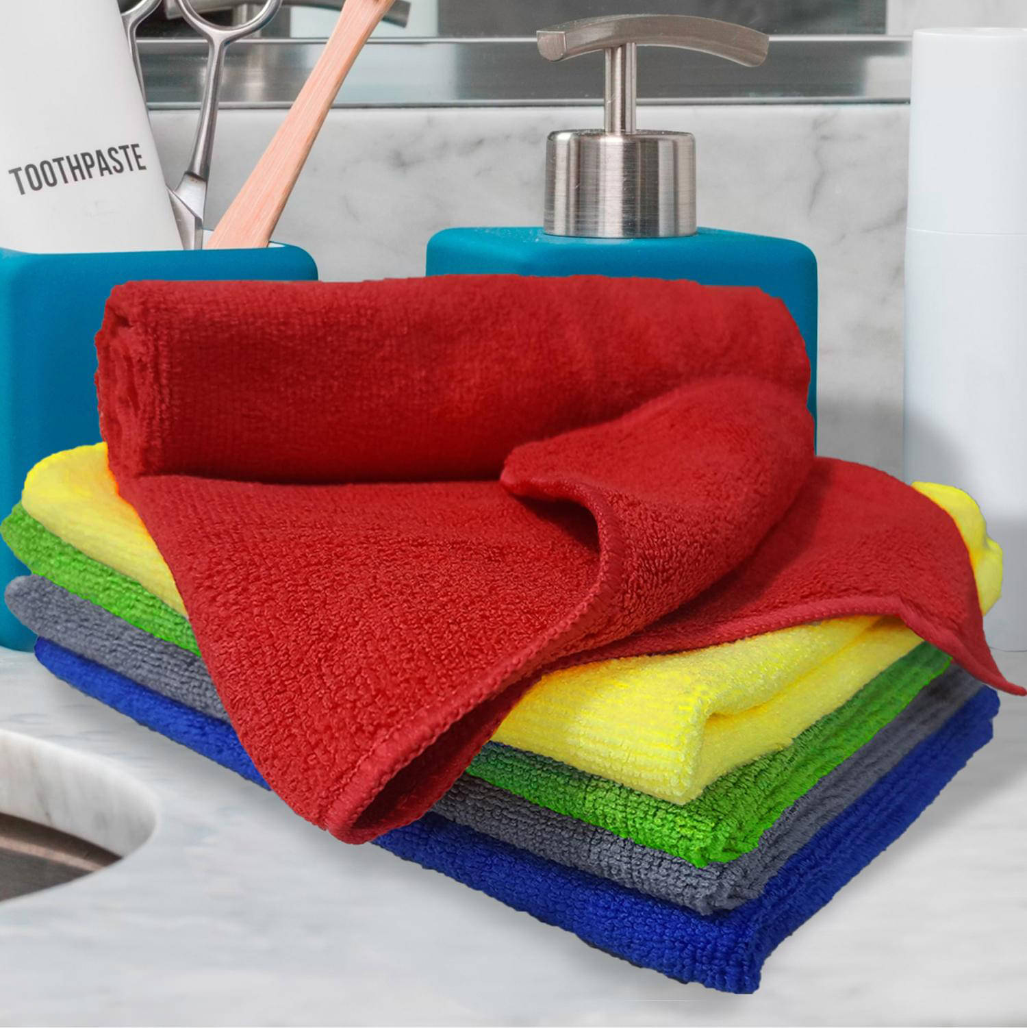     			Crosmo Microfibre All Kitchen Towel ( Pack of 5 )