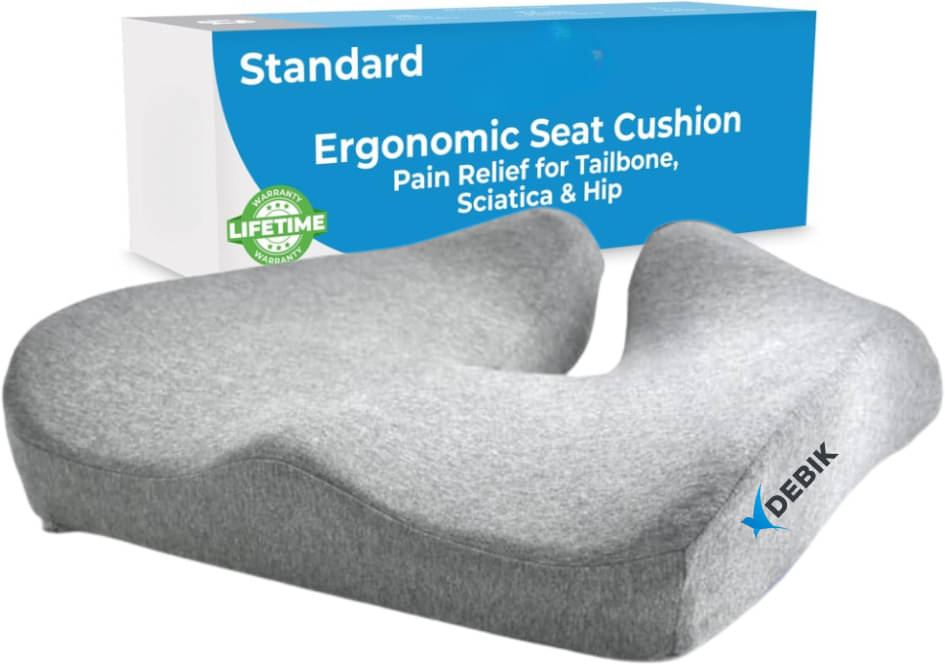 DEBIK Gel Infused Seat Cushion Pressure Relief Back / Lumbar Support (Pack of 1) DEBIK Gel Infused Seat Cushion Pressure Relief Back / Lumbar Support (Pack of 1)