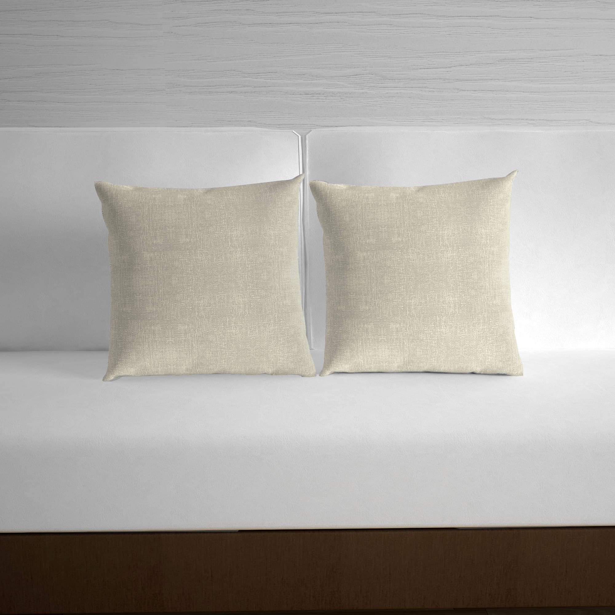 DIVINE CASA Set of 2 Polyester Textured Square Cushion Cover (40X40)cm - Beige DIVINE CASA Set of 2 Polyester Textured Square Cushion Cover (40X40)cm - Beige
