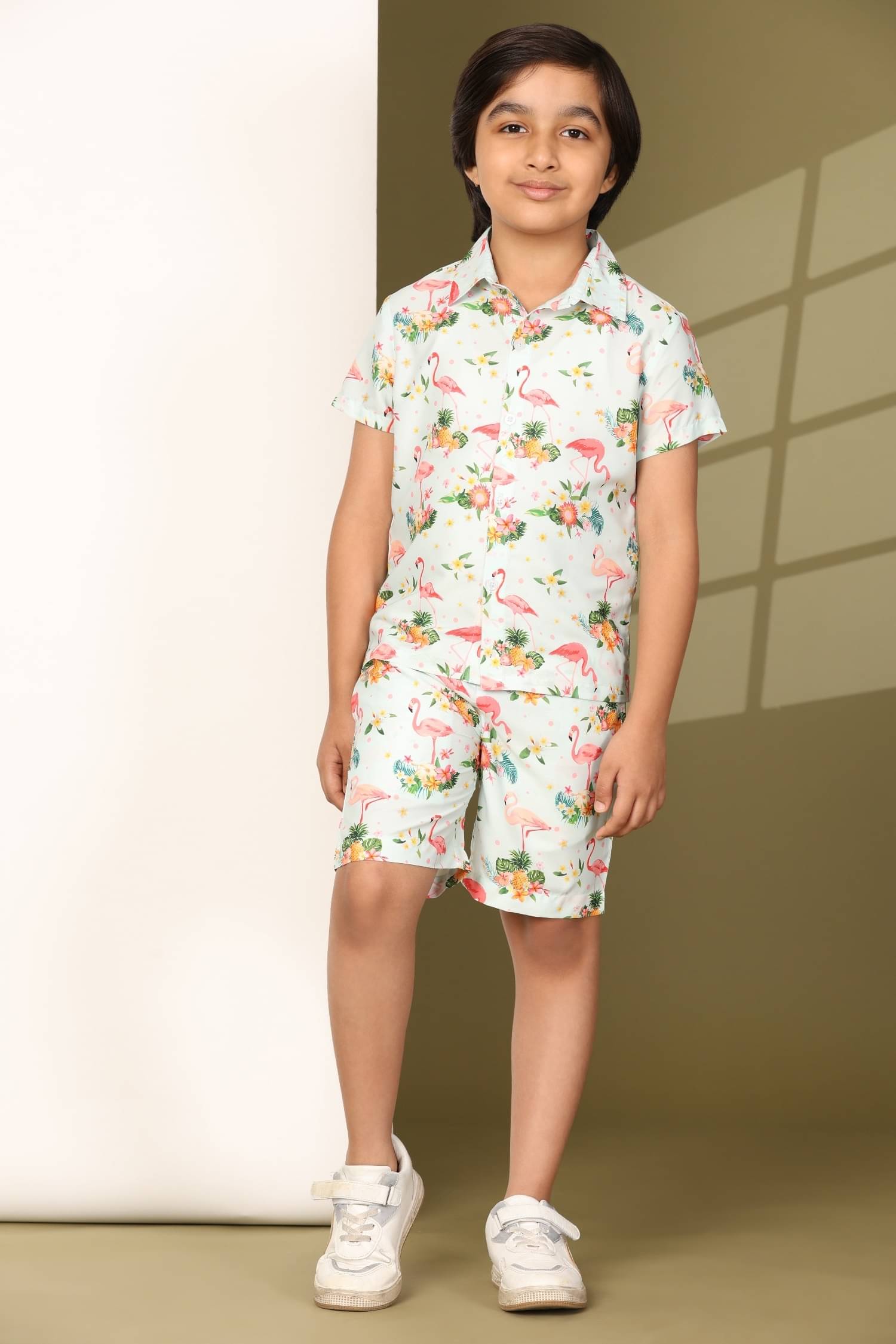 ENCIGER Pack of 1 Boys Polyester Half Sleeves Shirt ( Sea Green ) ENCIGER Pack of 1 Boys Polyester Half Sleeves Shirt ( Sea Green )