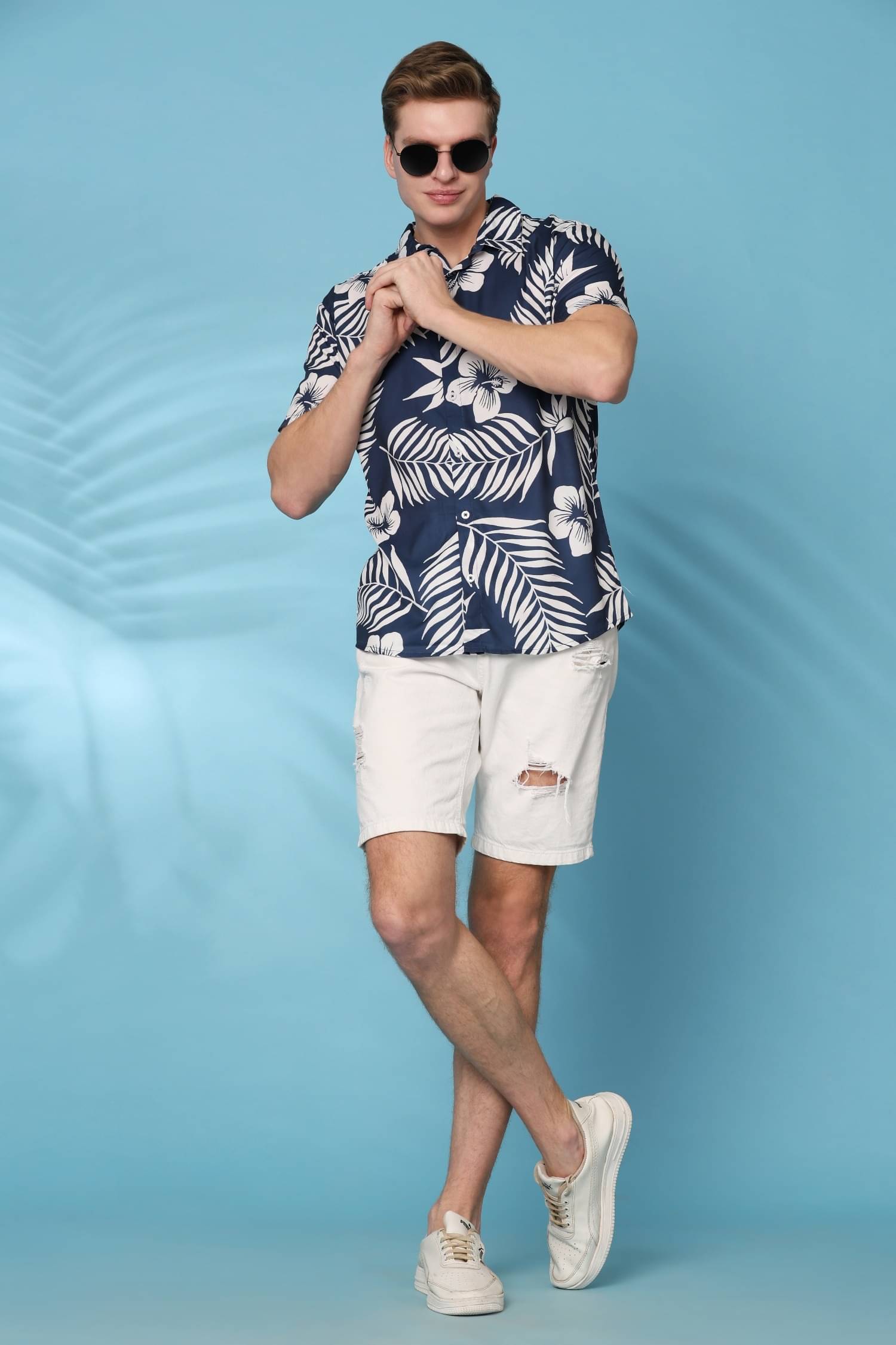 ENCIGER Polyester Regular Fit Printed Half Sleeves Men's Casual Shirt - Off White ( Pack of 1 ) ENCIGER Polyester Regular Fit Printed Half Sleeves Men's Casual Shirt - Off White ( Pack of 1 )