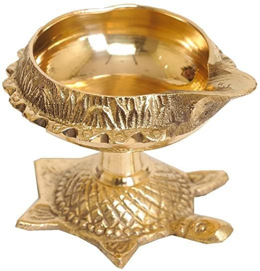 FASHION BIZZ Brass Table Diya - Pack of 1